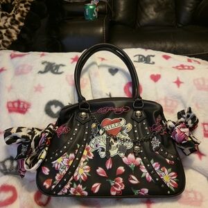 Ed Hardy Black Floral Women's Bag